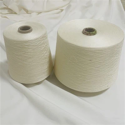 Mulberry spunnet silkegarn